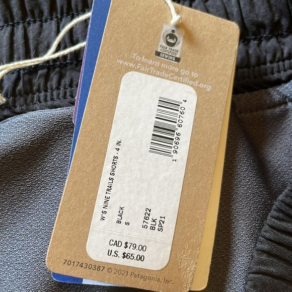 NWT Patagonia Nine Trails Shorts - Picture 7 of 7
